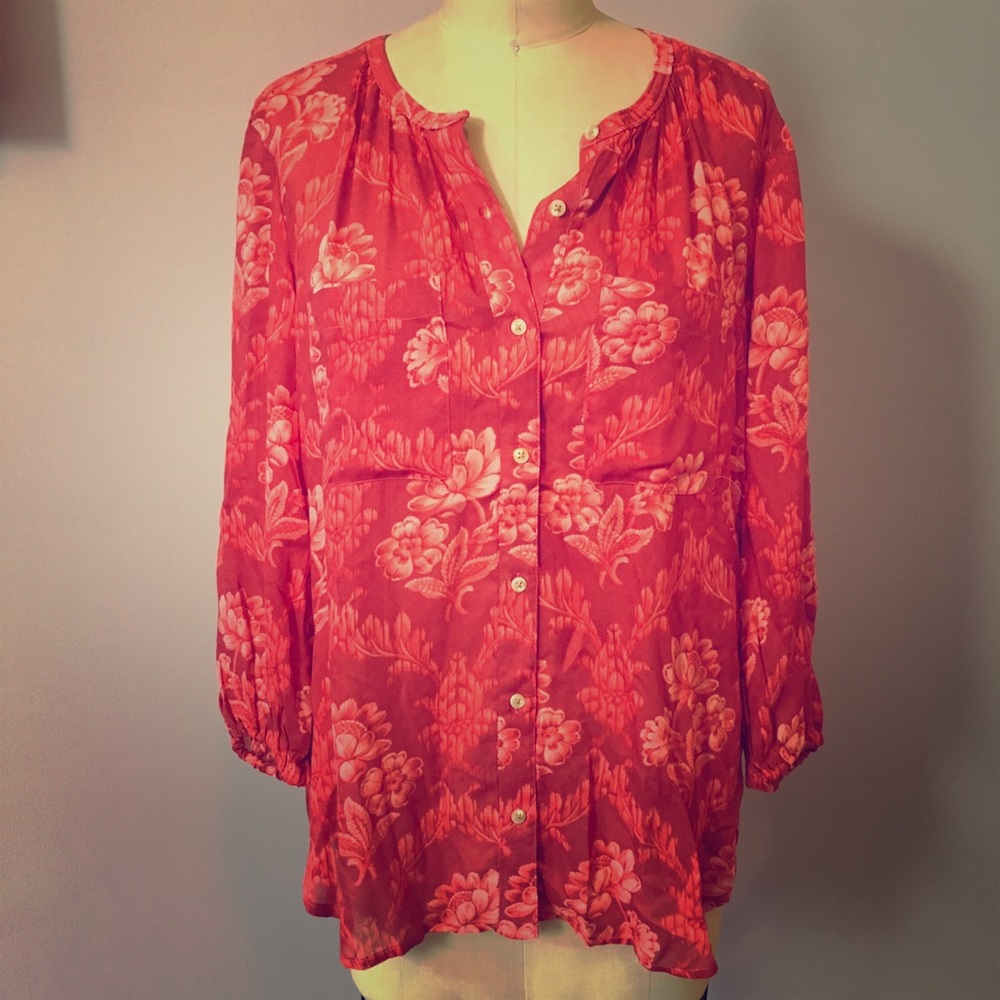 Anemia + Kin Anthropologie Blouse NWT